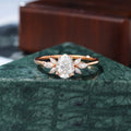 Pear shape Lab grown diamond rose gold engagement ring