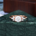 1.0CT Round cut moissanite rose gold engagement Ring.  S925/10k/14k/18k.